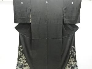 アンティーク　錦紗唐松に楼閣模様刺繍留袖